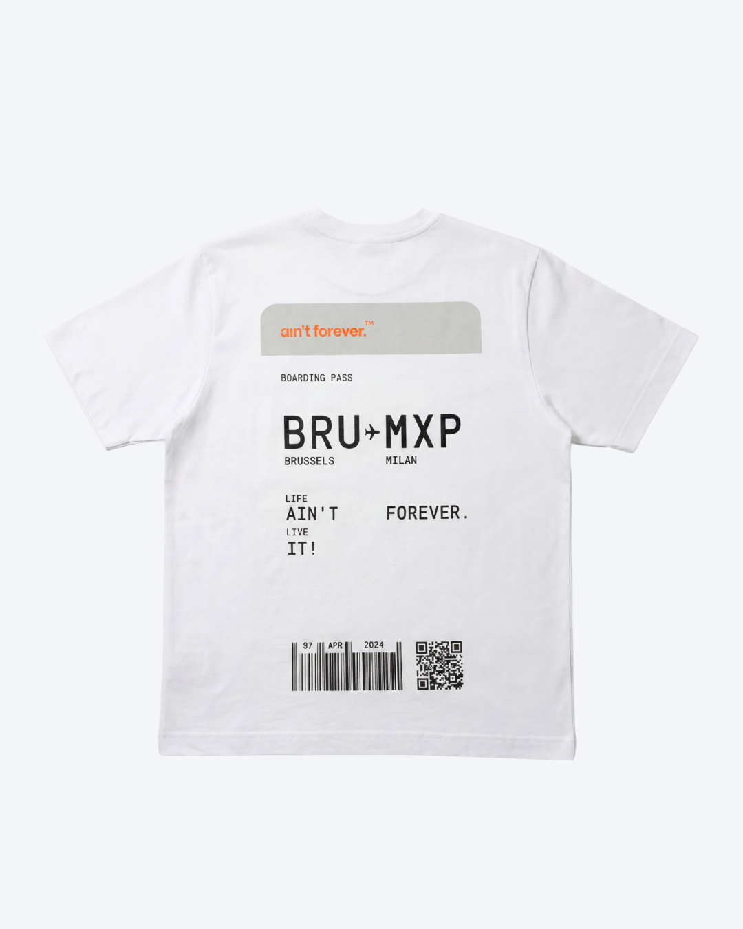 OVERSIZED FIT: BOARDING PASS T-SHIRT