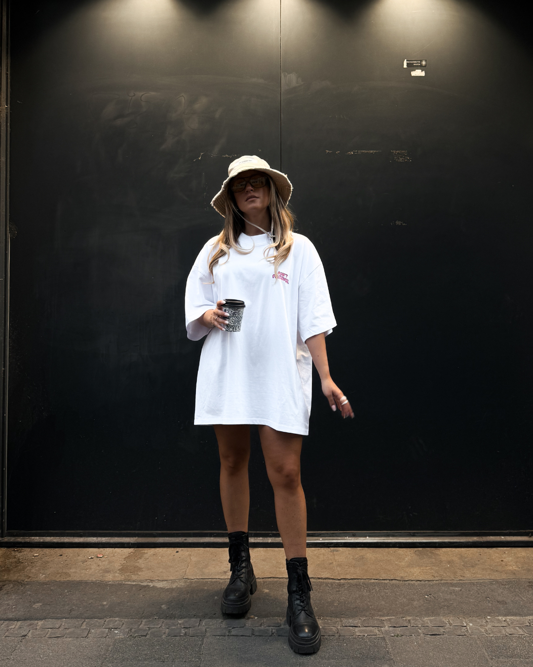 POSTING WHILE GHOSTING T-SHIRT (WHITE)