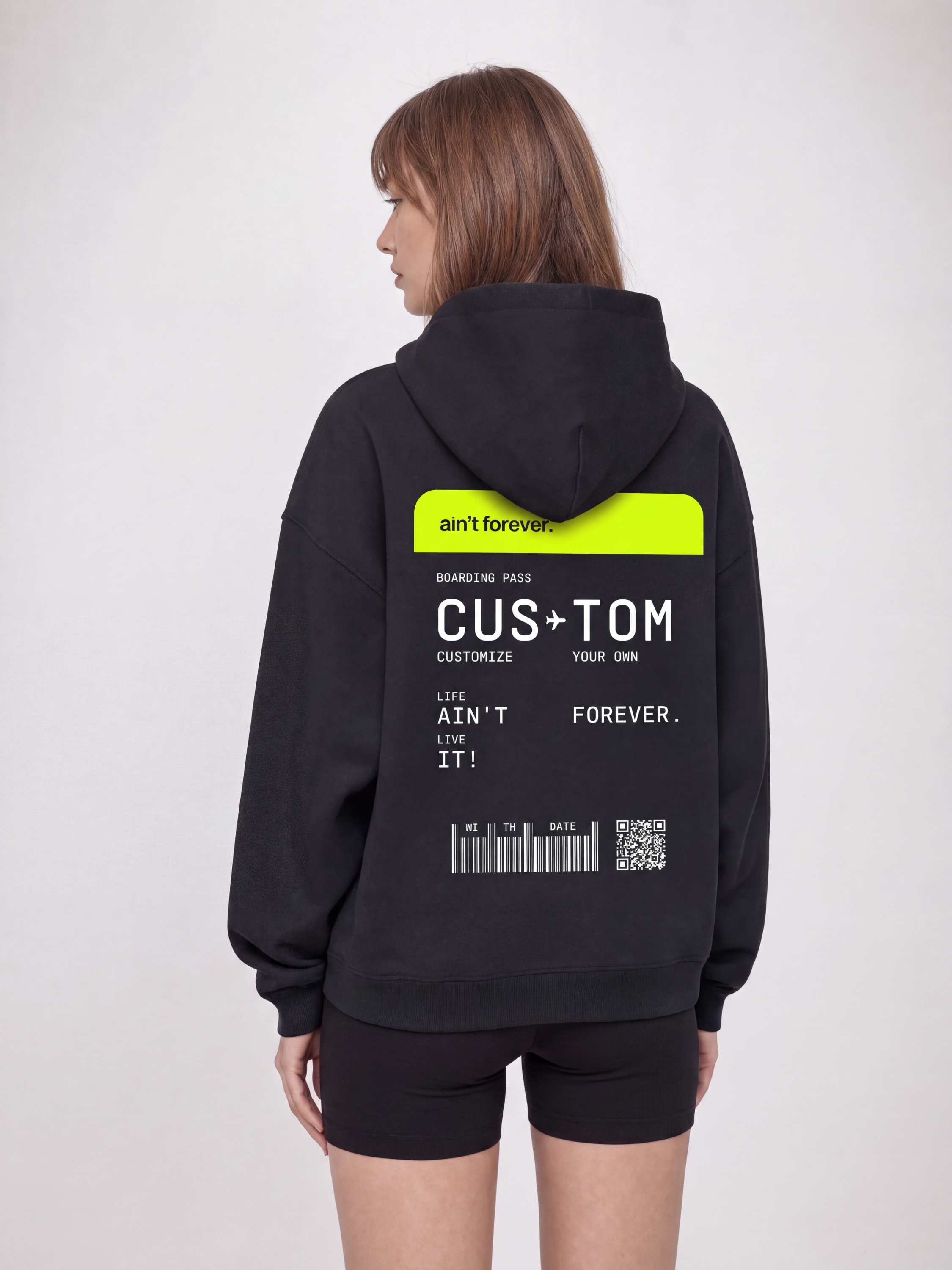 THE ORIGINAL BOARDING PASS HOODIE