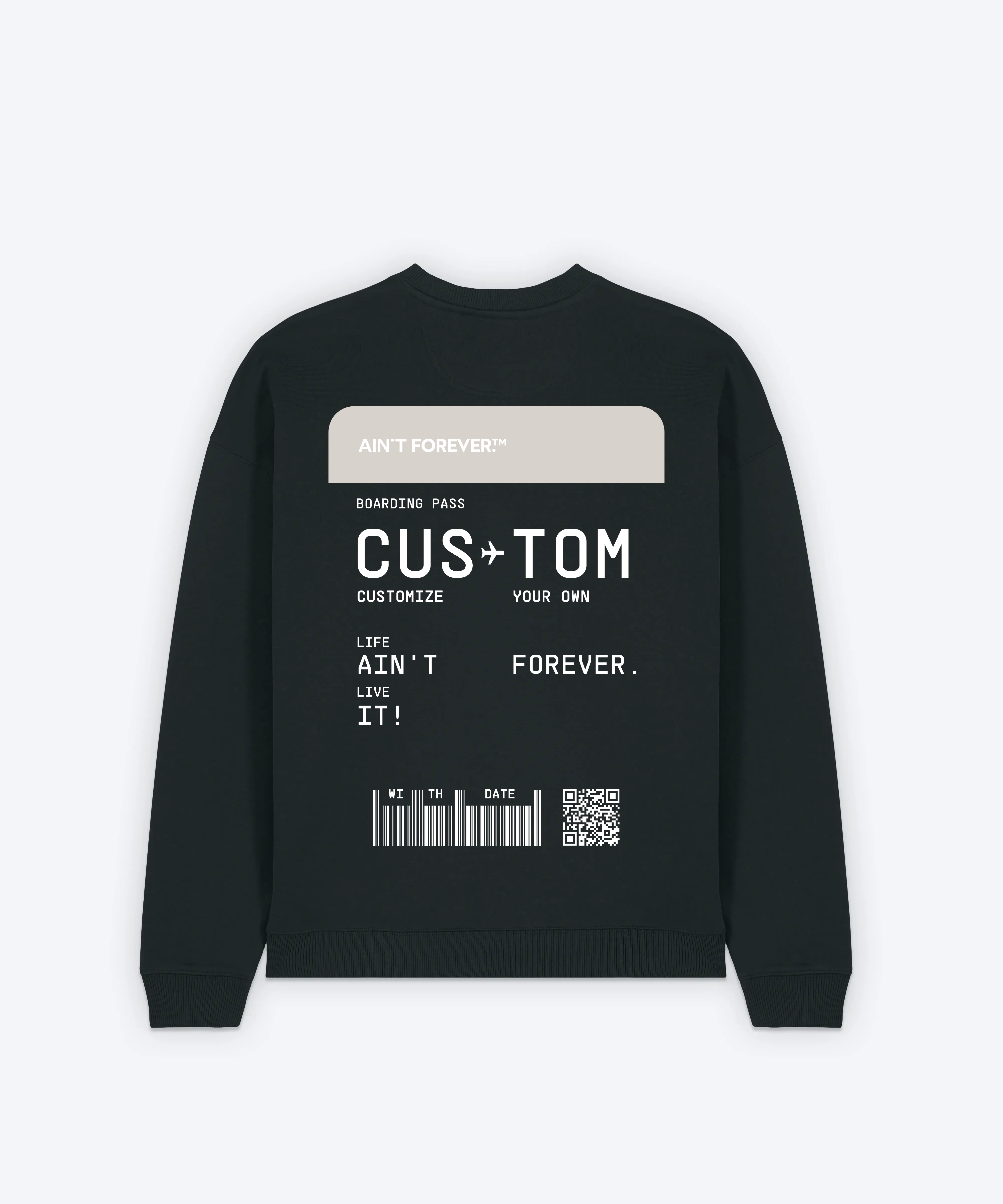 BOARDING PASS SWEATSHIRT