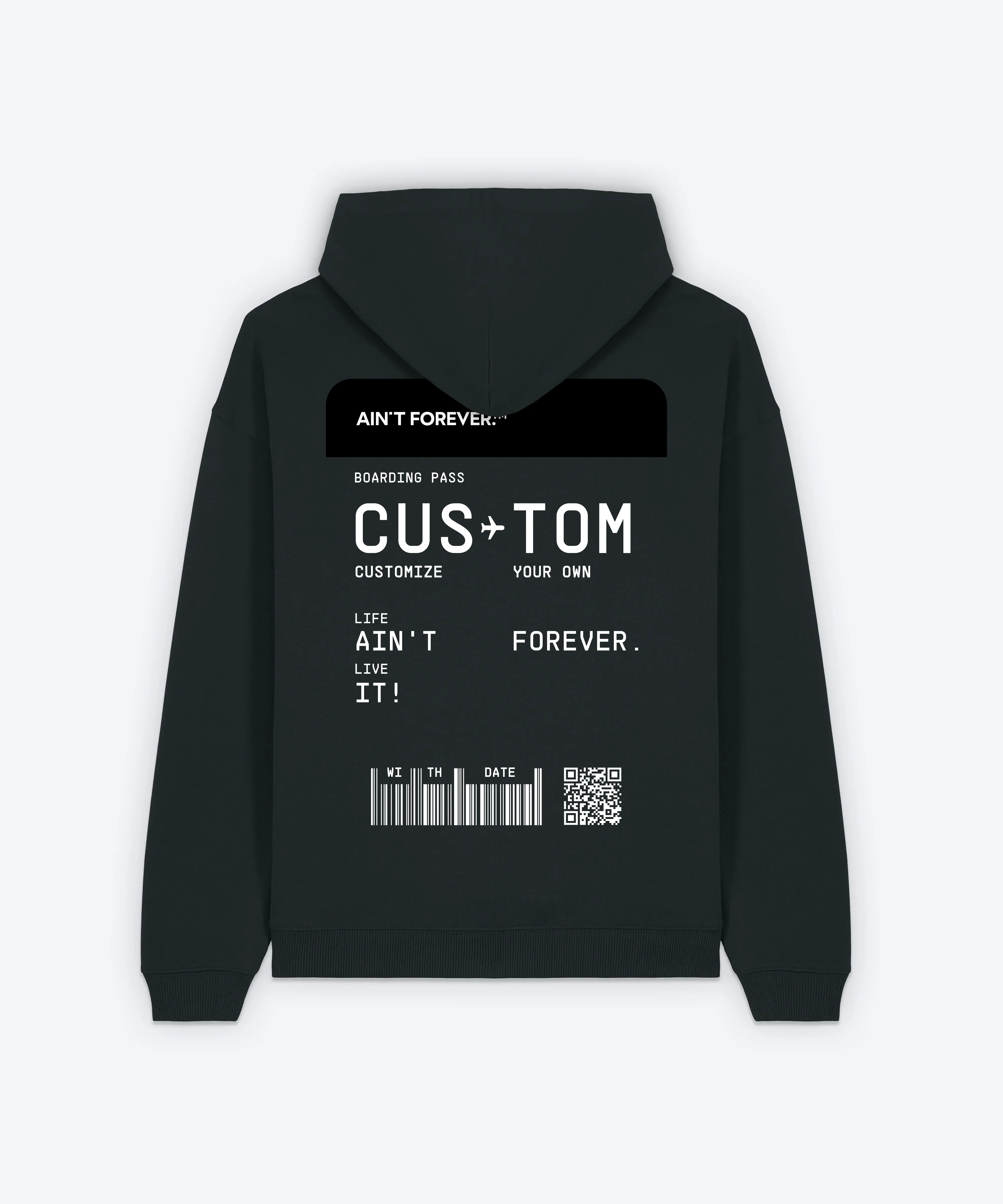 BOARDING PASS HOODIE