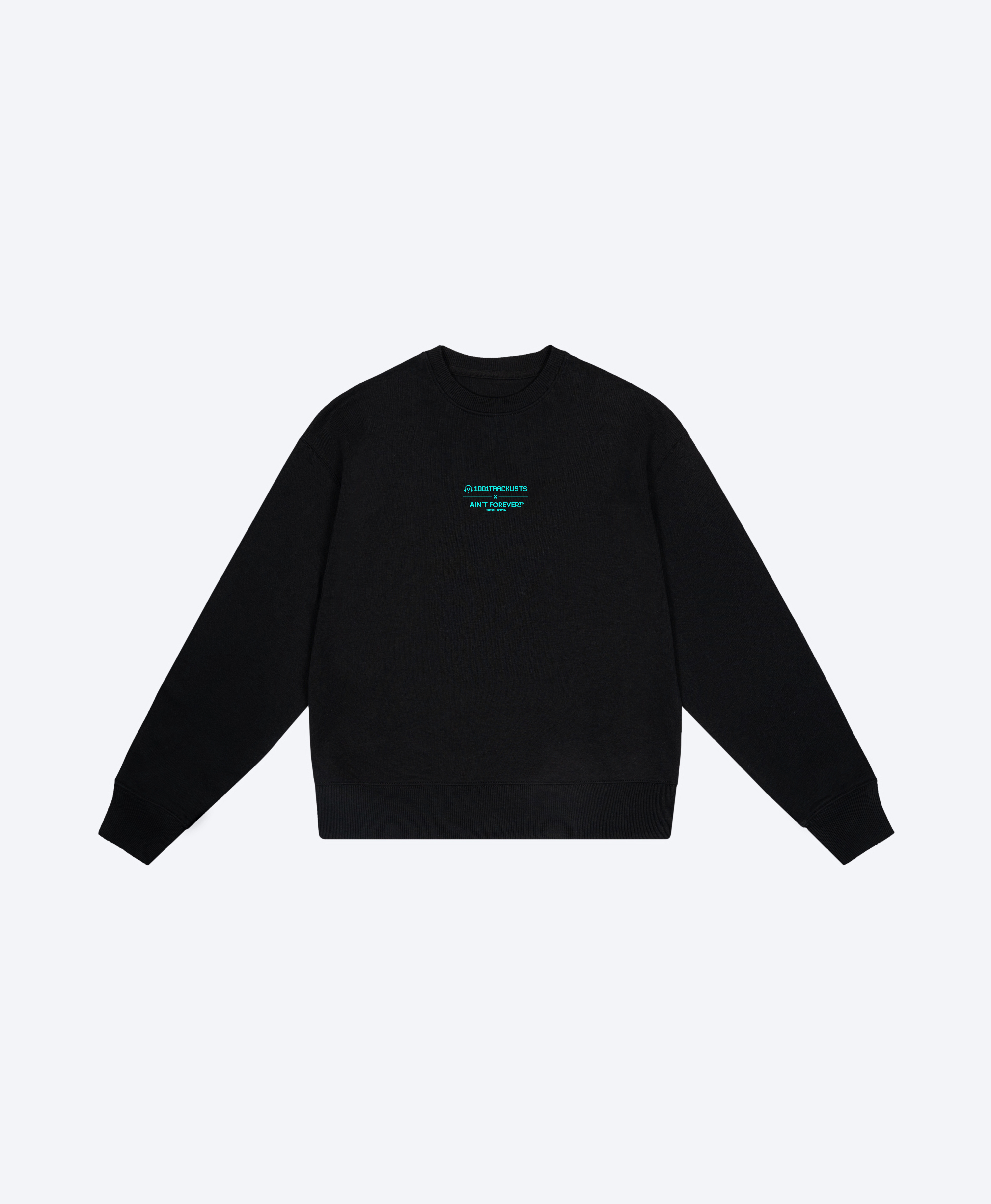 THE BPM SWEATSHIRT (BLACK / TURQUOISE / 1001TRACKLISTS)