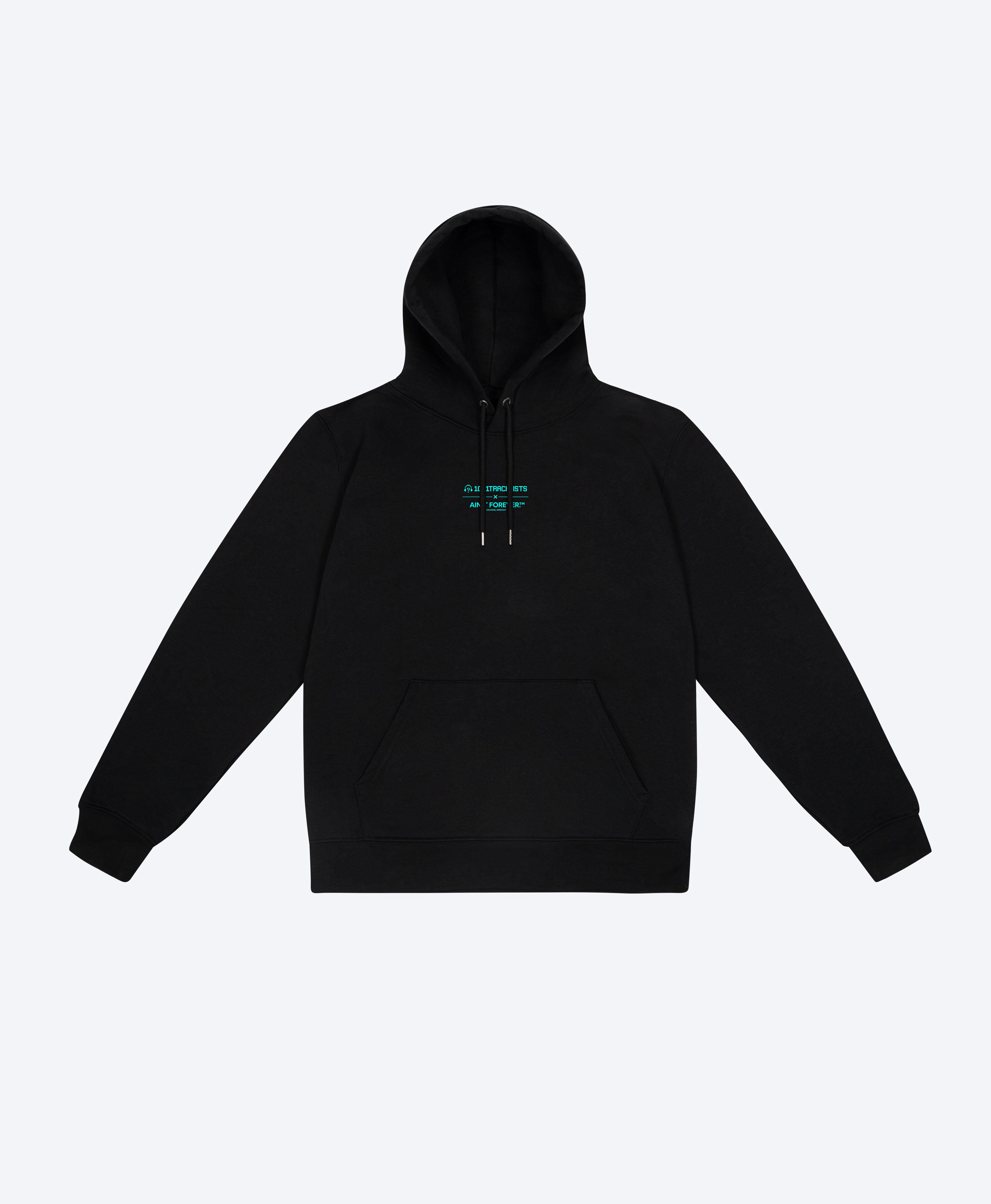 THE BPM HOODIE (BLACK / TURQUOISE / 1001TRACKLISTS)