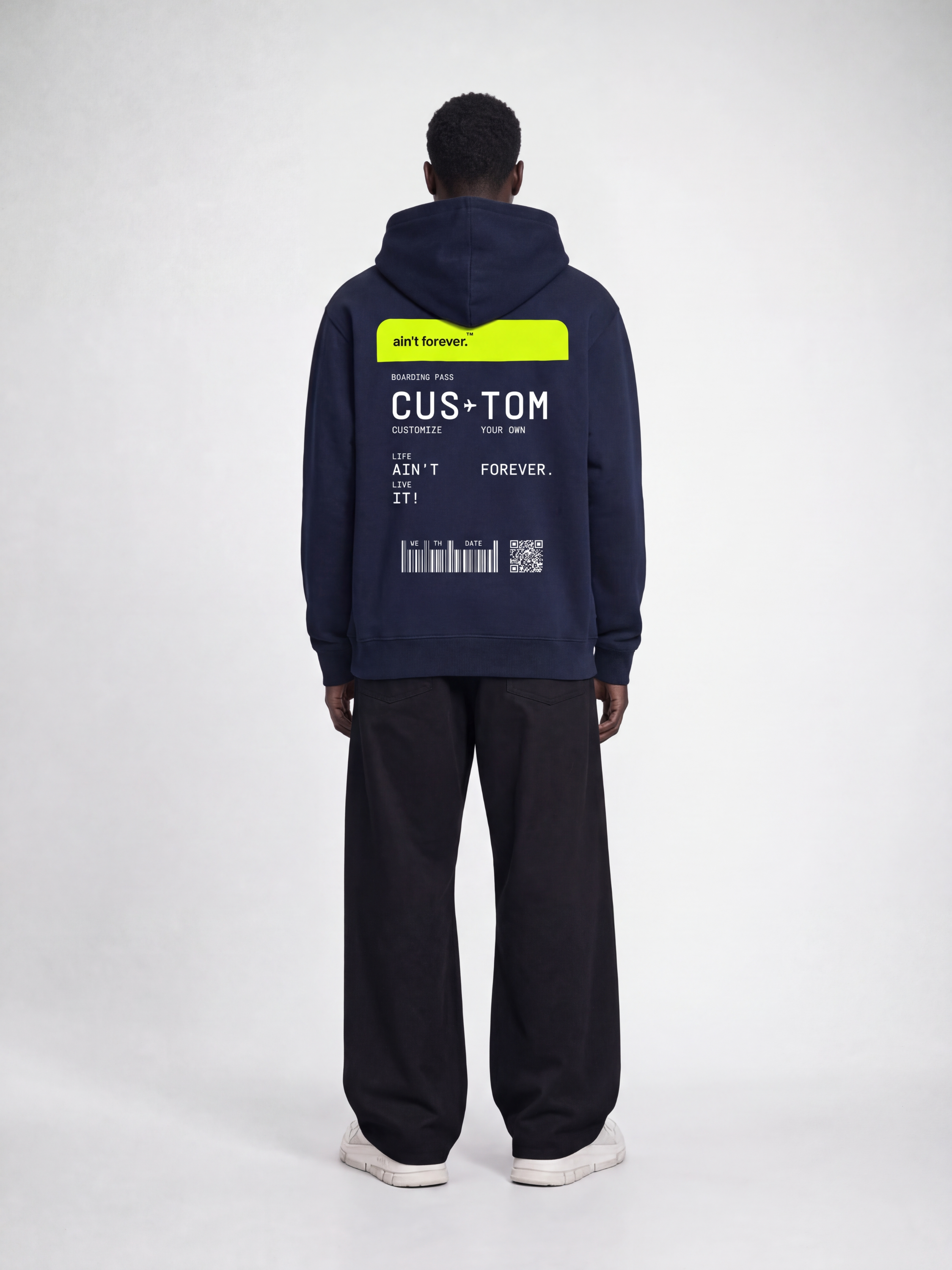 THE ORIGINAL BOARDING PASS HOODIE