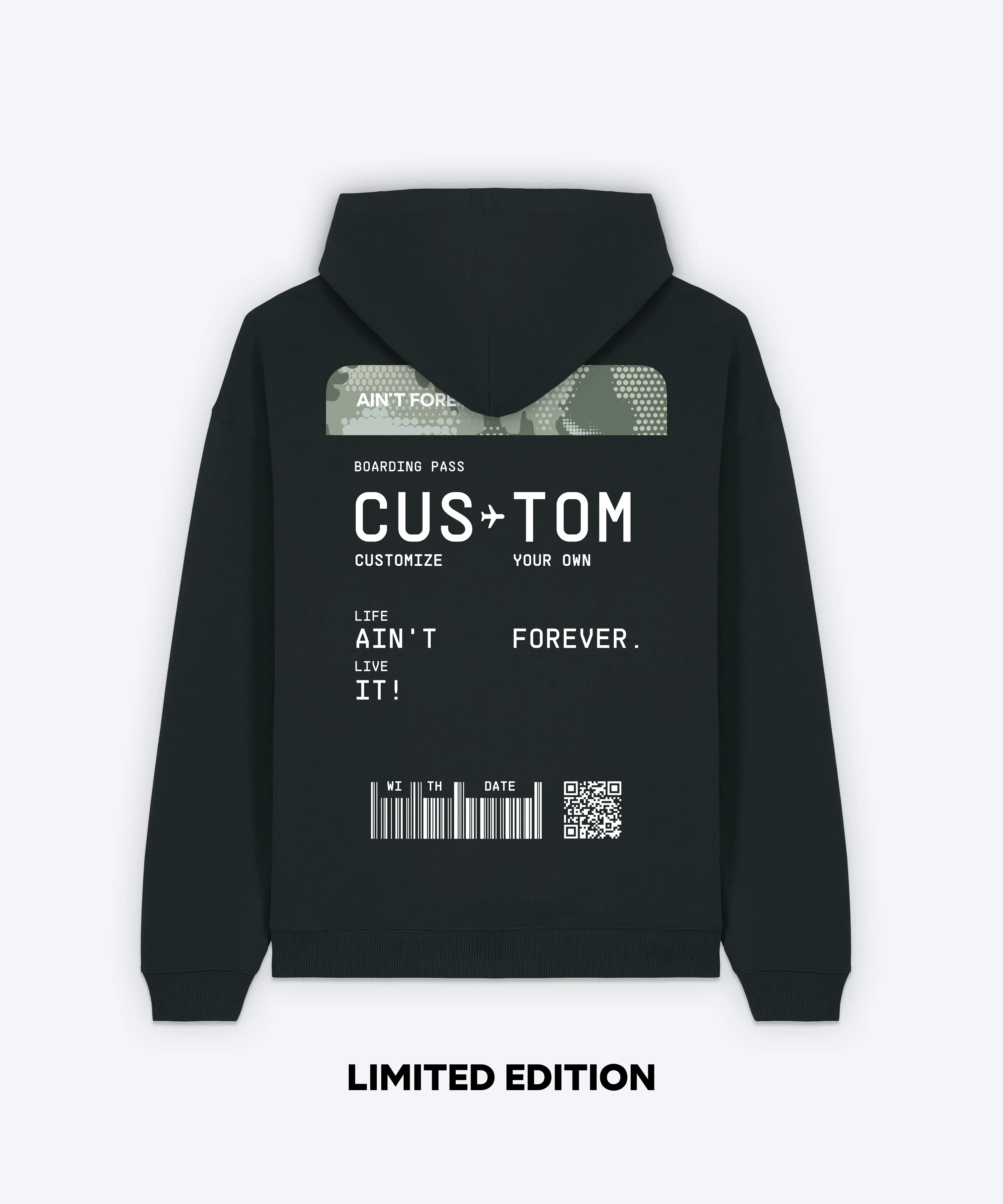 THE BOARDING PASS HOODIE (LIMITED EDITION)