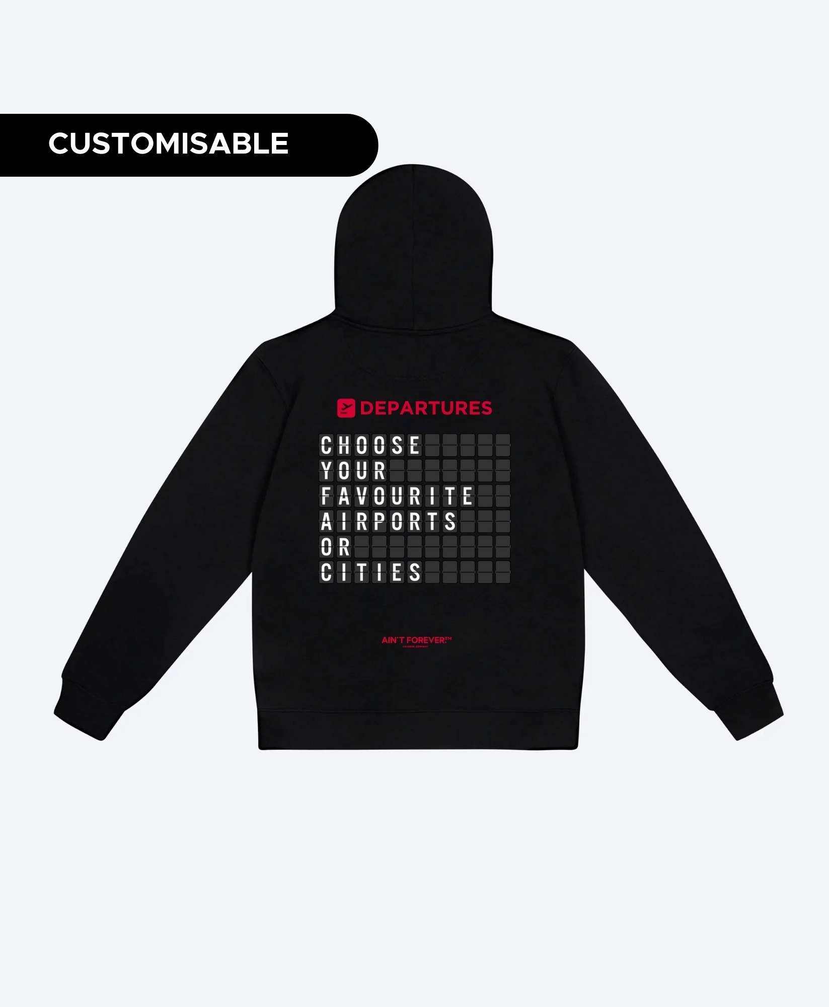 THE DEPARTURES HOODIE (BLACK / RED)