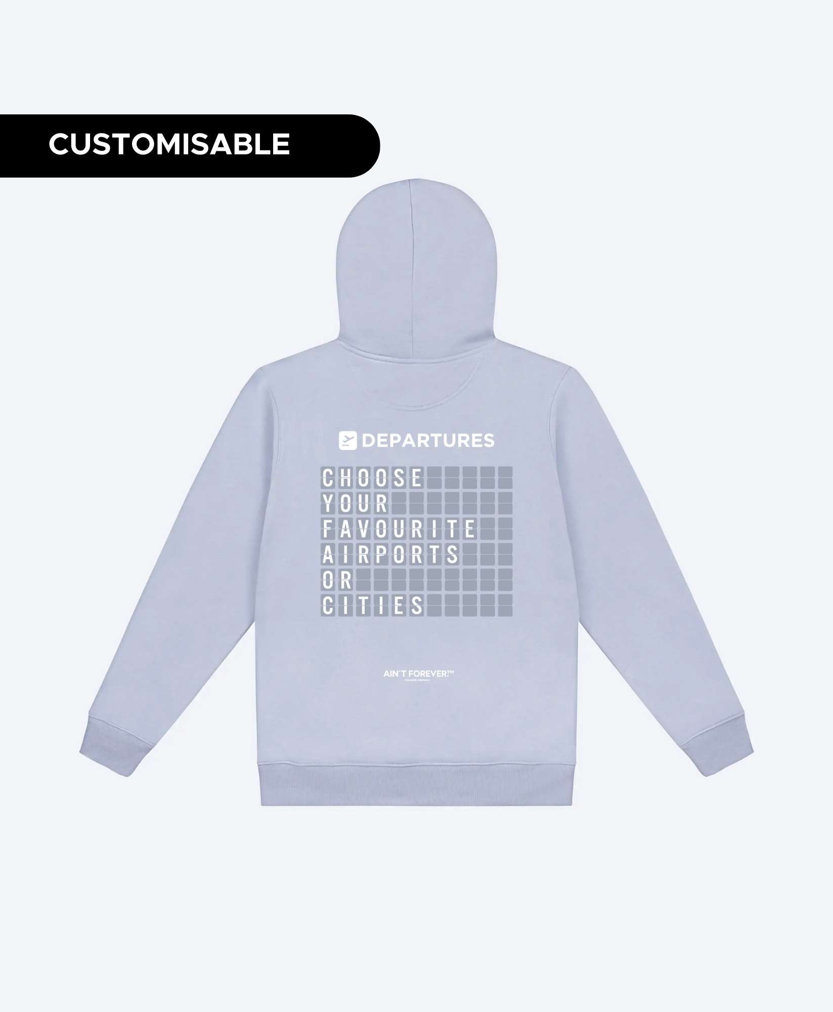 THE DEPARTURES HOODIE (SERENE BLUE / WHITE)