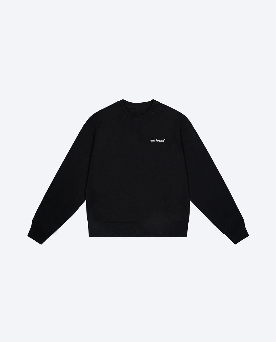 THE BOARDING PASS SWEATSHIRT (BLACK / RED)