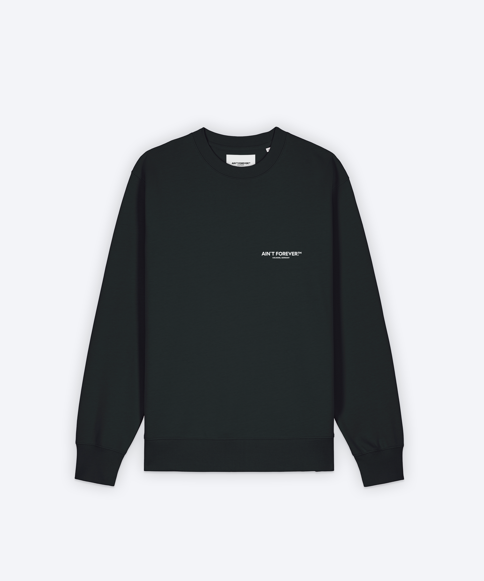 THE ESSENTIAL SWEATSHIRT (BLACK/WHITE)