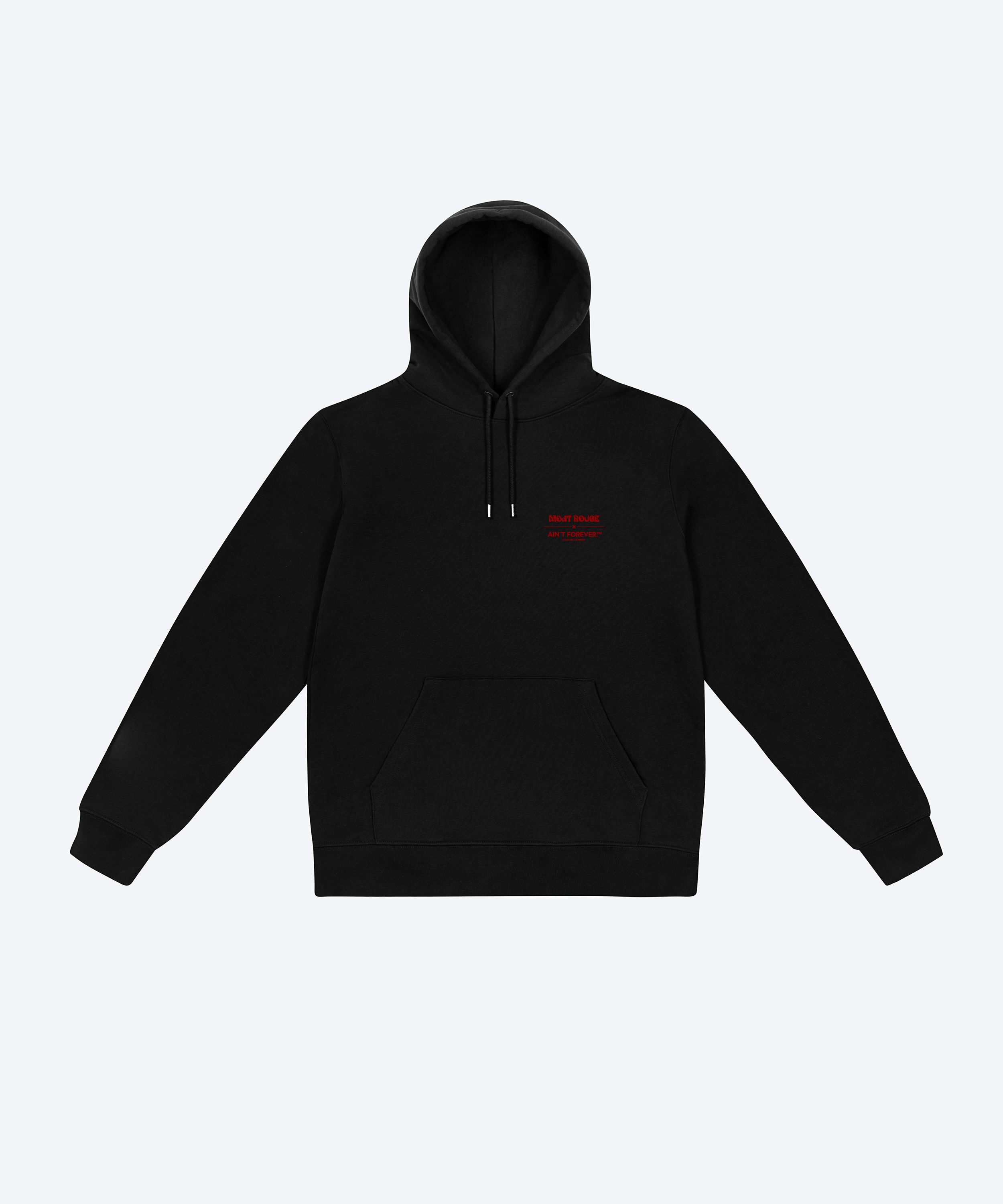 FOREVER ON THE GUESTLIST HOODIE (BLACK / MONT ROUGE)