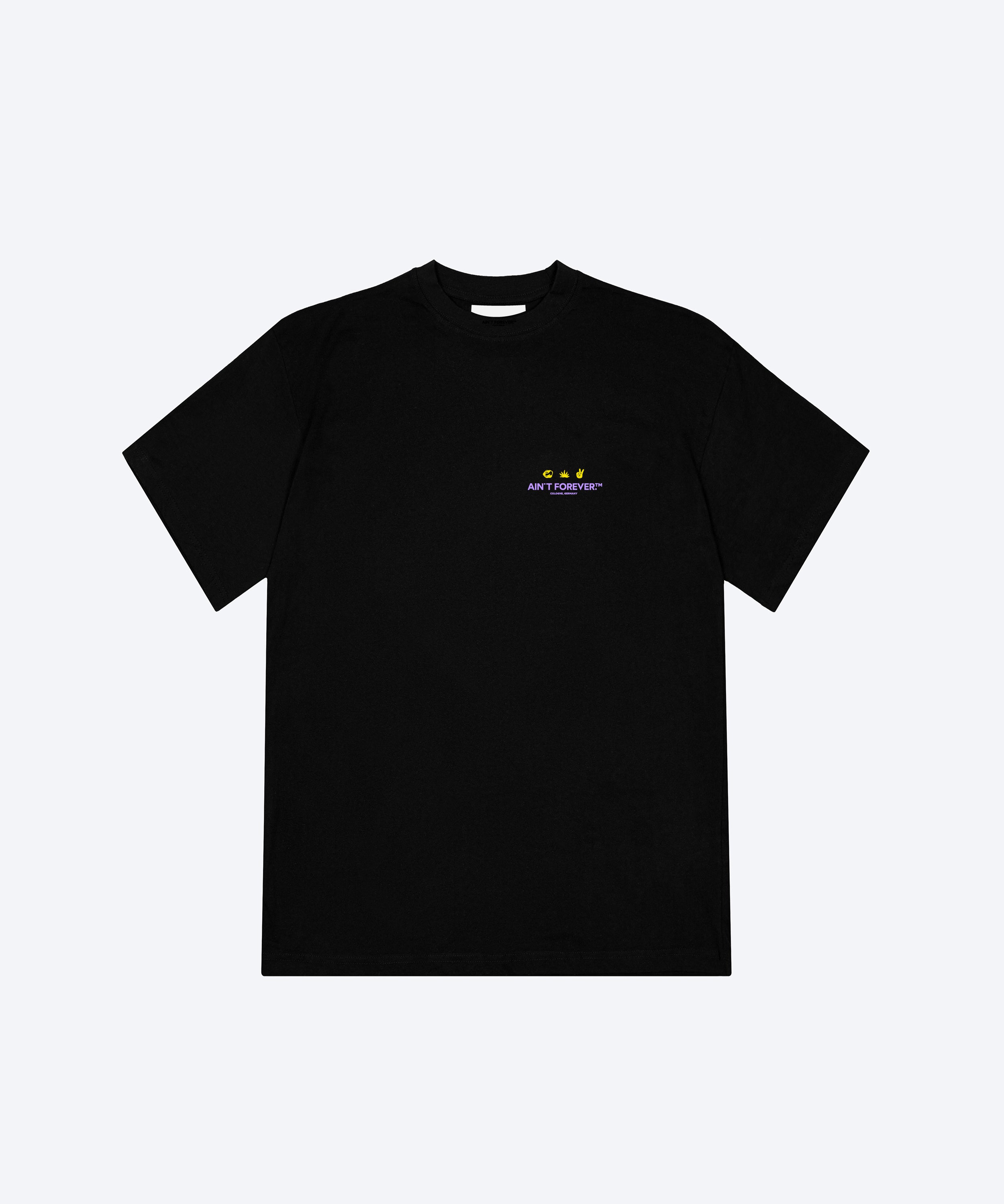 THE "HOT GIRLS DRINK TEQUILA" T-SHIRT (BLACK/LAVENDER/YELLOW)