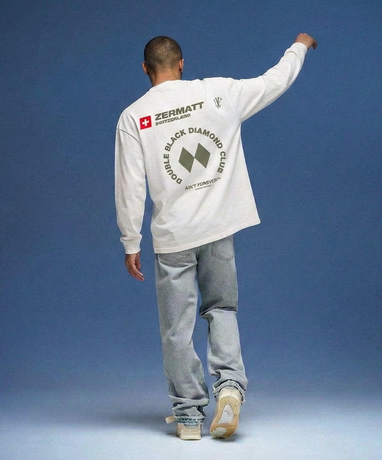 DOUBLE BLACK DIAMOND CLUB LONG SLEEVE T-SHIRT