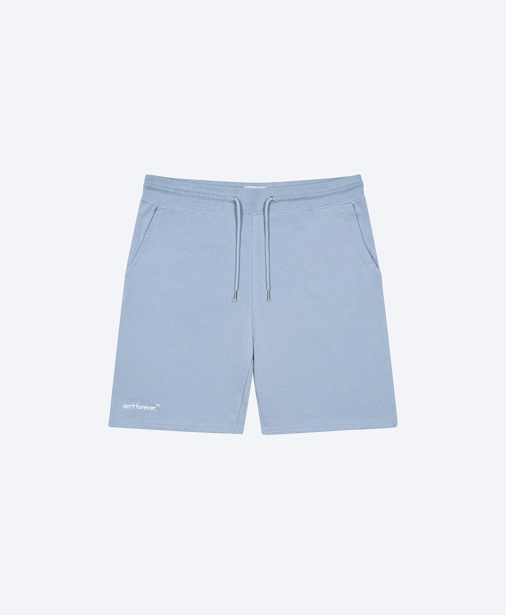 THE LOGO SHORTS (LIGHT BLUE / WHITE)