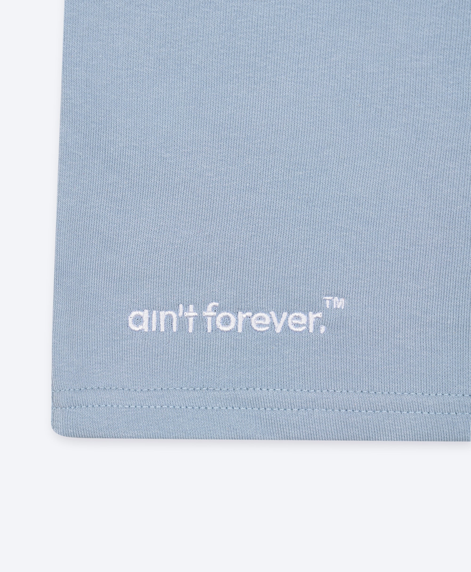 THE LOGO SHORTS (LIGHT BLUE / WHITE)