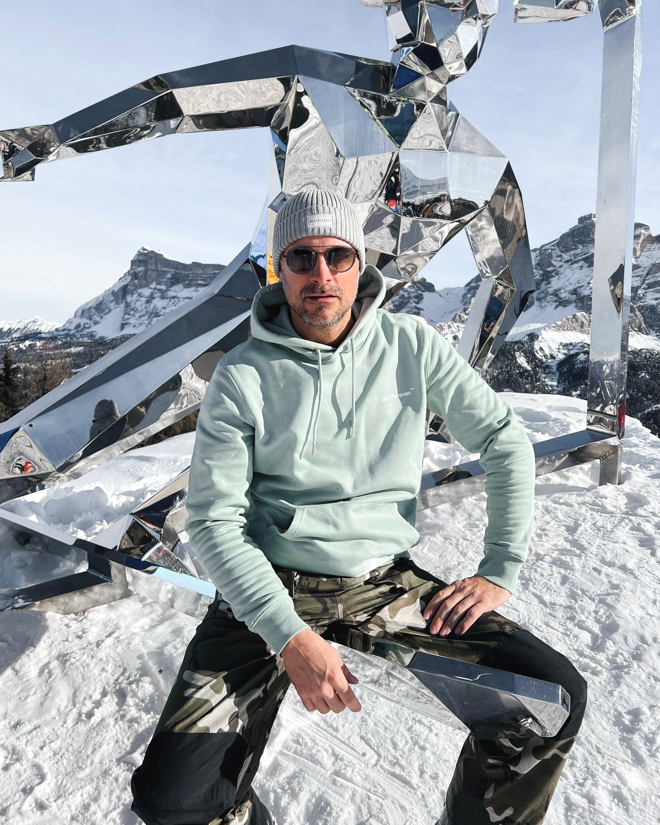 THE SKI PASS HOODIE (PASTEL / BEIGE)