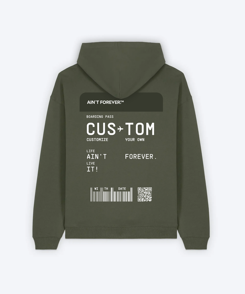 BOARDING PASS HOODIE