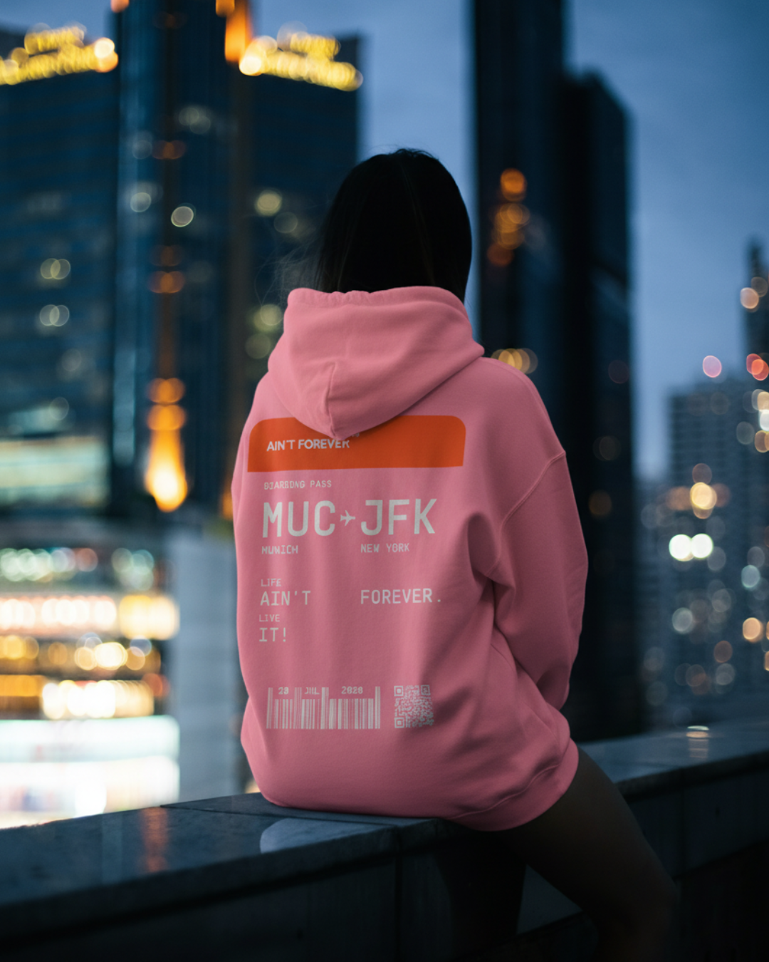 THE BOARDING PASS HOODIE