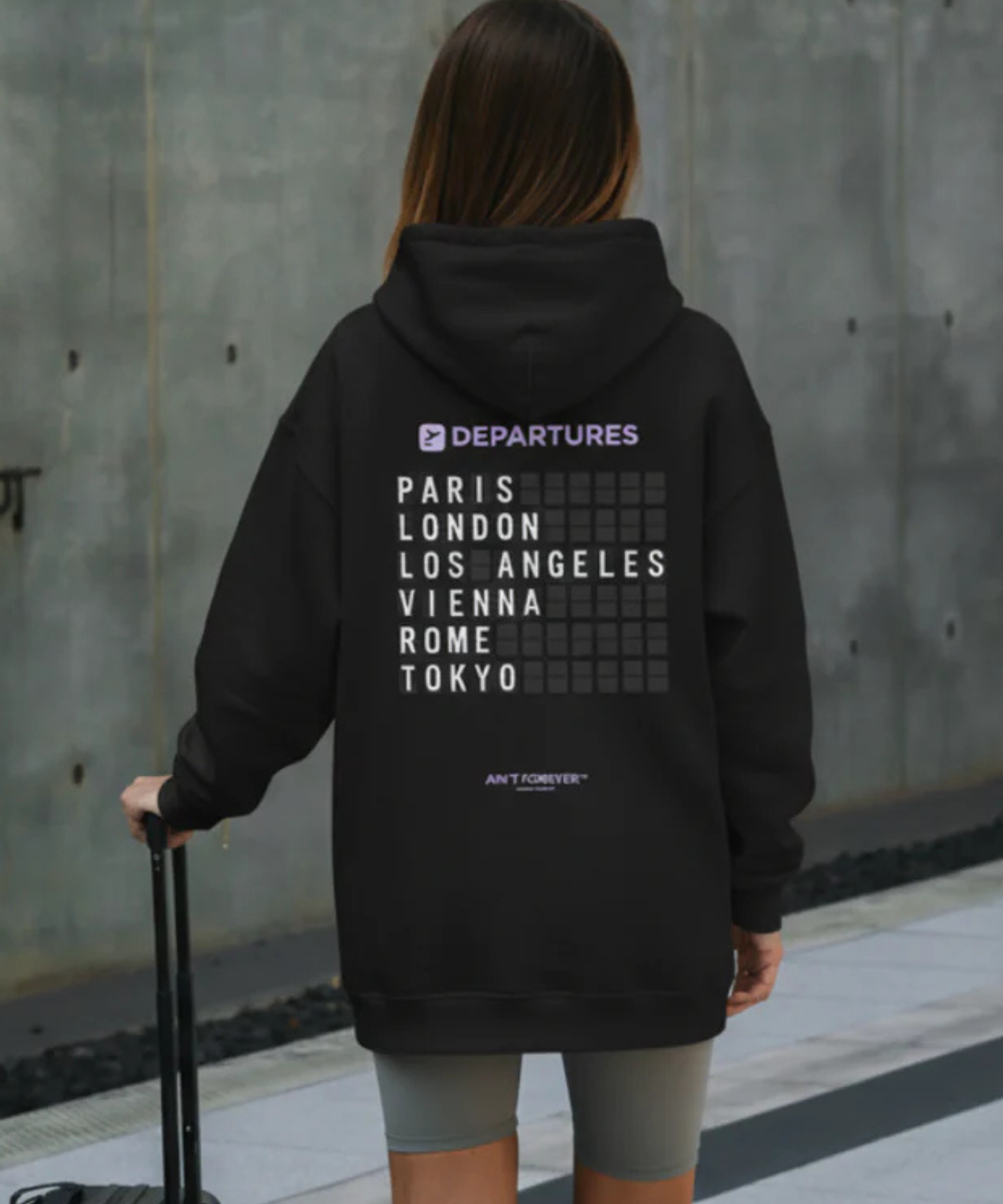 OVERSIZED FIT: DEPARTURES HOODIE