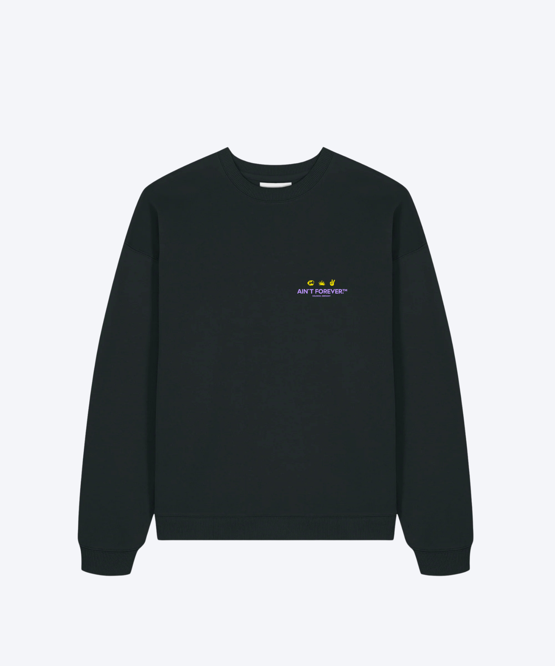 THE "HOT GIRLS DRINK TEQUILA" SWEATSHIRT (BLACK/LAVENDER/YELLOW)