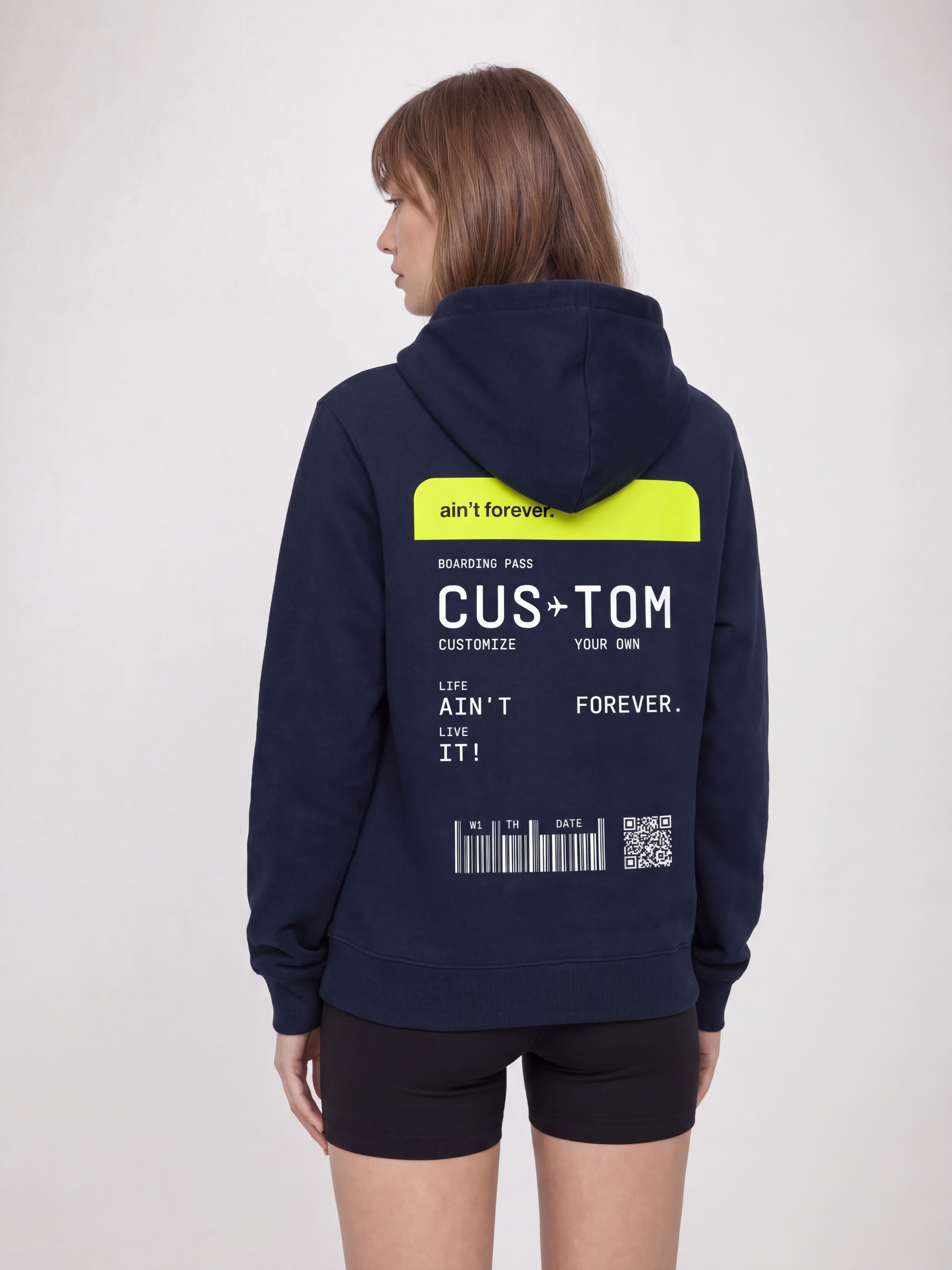 THE ORIGINAL BOARDING PASS HOODIE