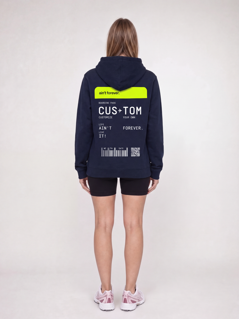 THE ORIGINAL BOARDING PASS HOODIE