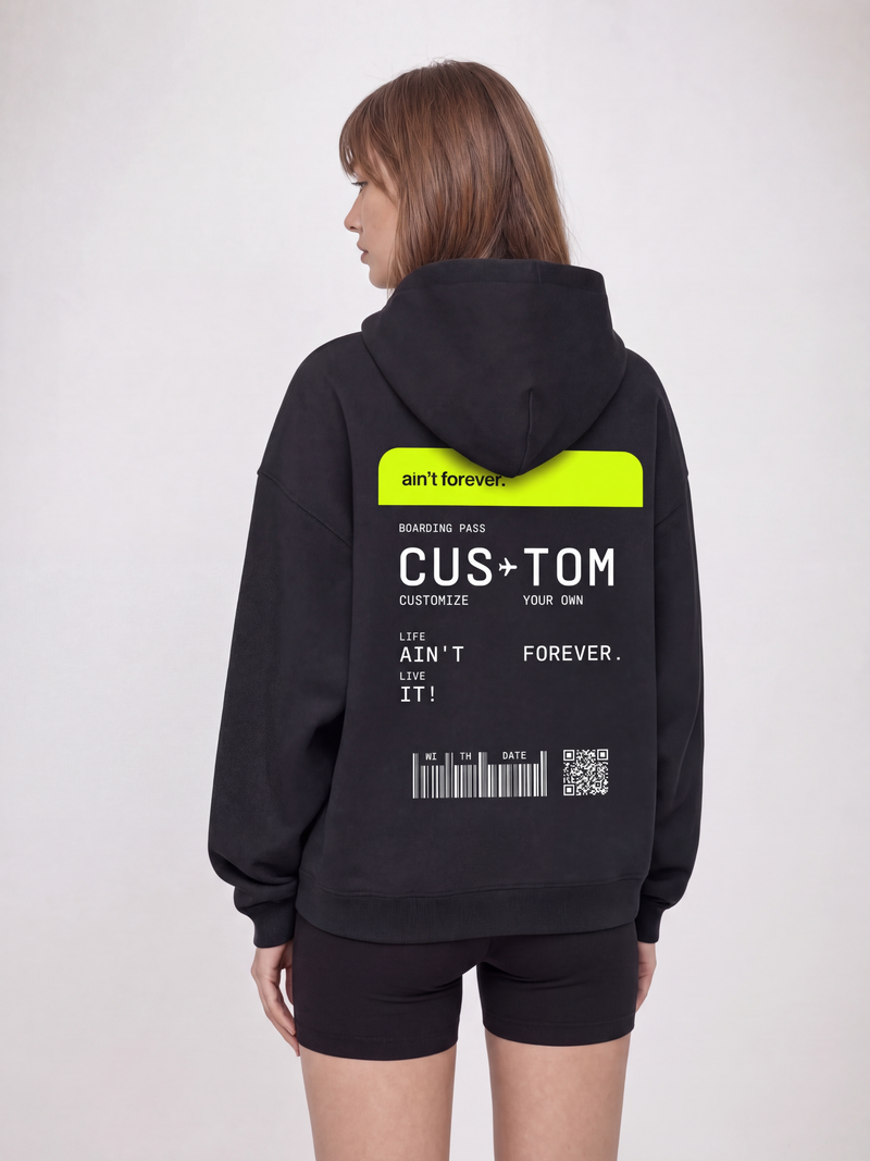 THE ORIGINAL BOARDING PASS HOODIE