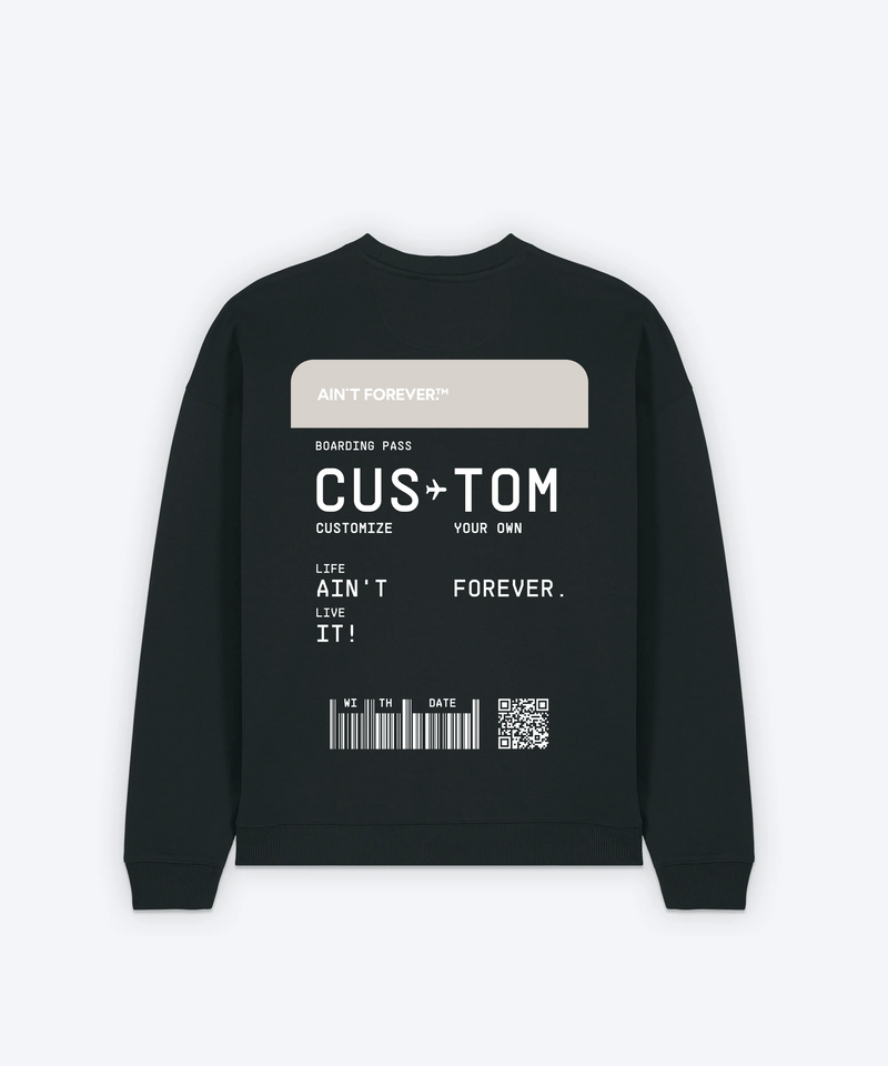 BOARDING PASS SWEATSHIRT