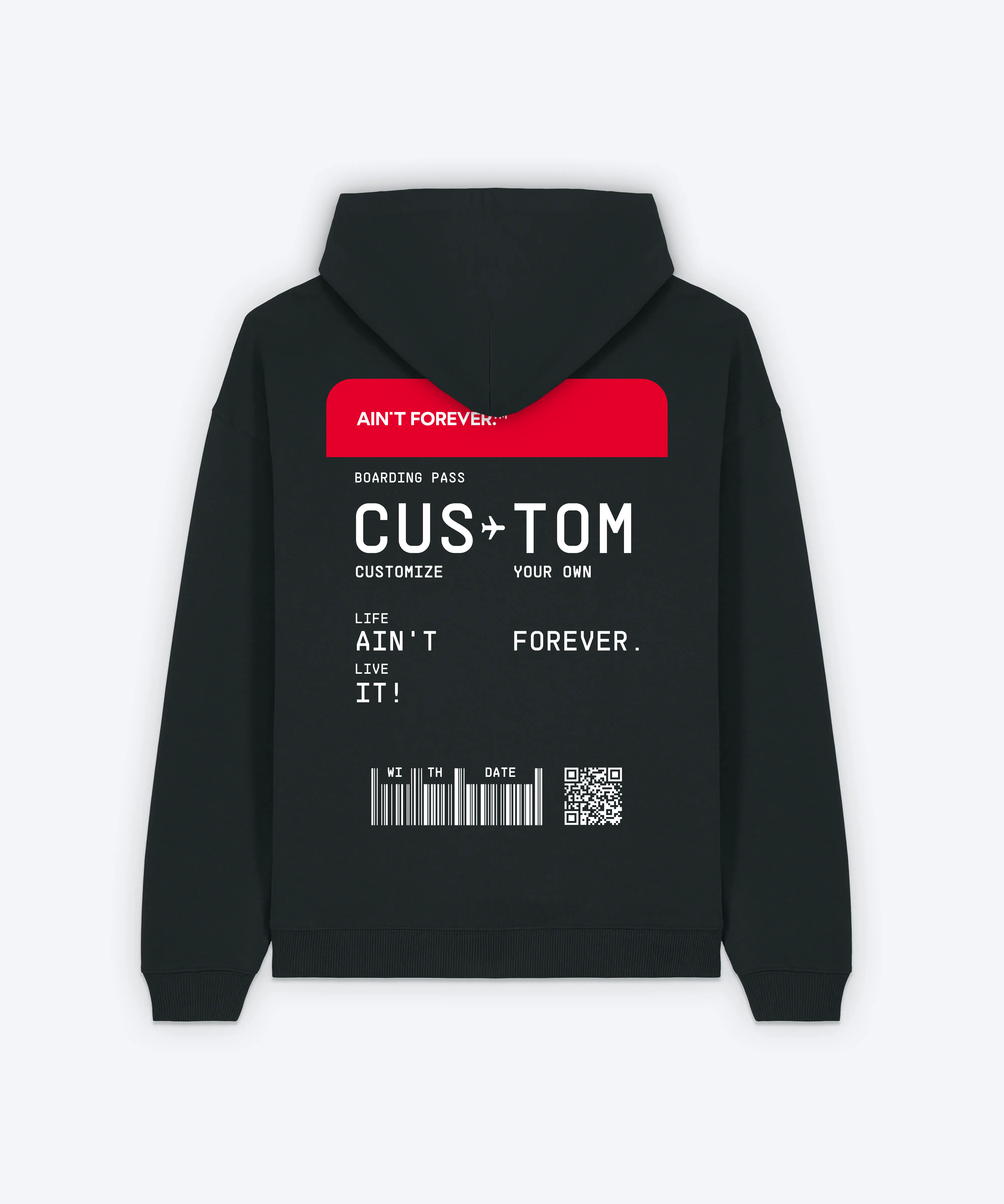 THE BOARDING PASS HOODIE