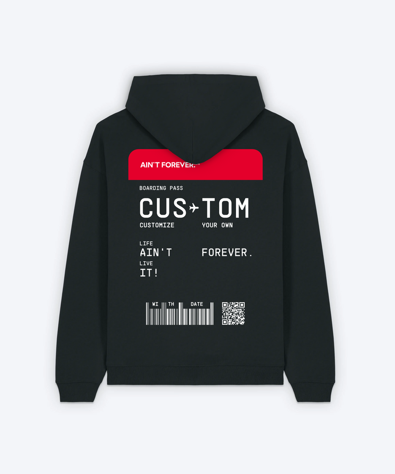 BOARDING PASS HOODIE