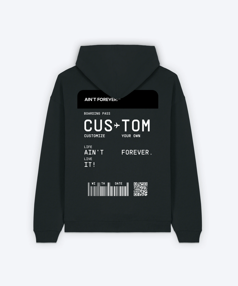 BOARDING PASS HOODIE