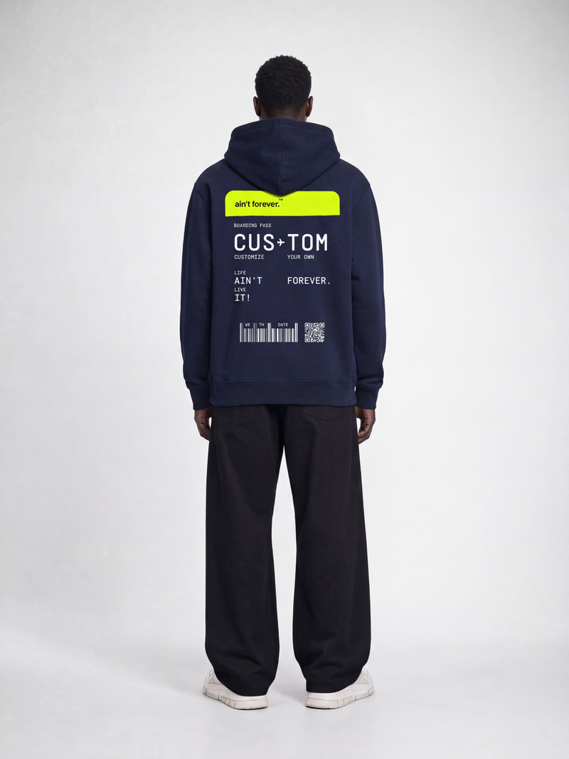 THE ORIGINAL BOARDING PASS HOODIE