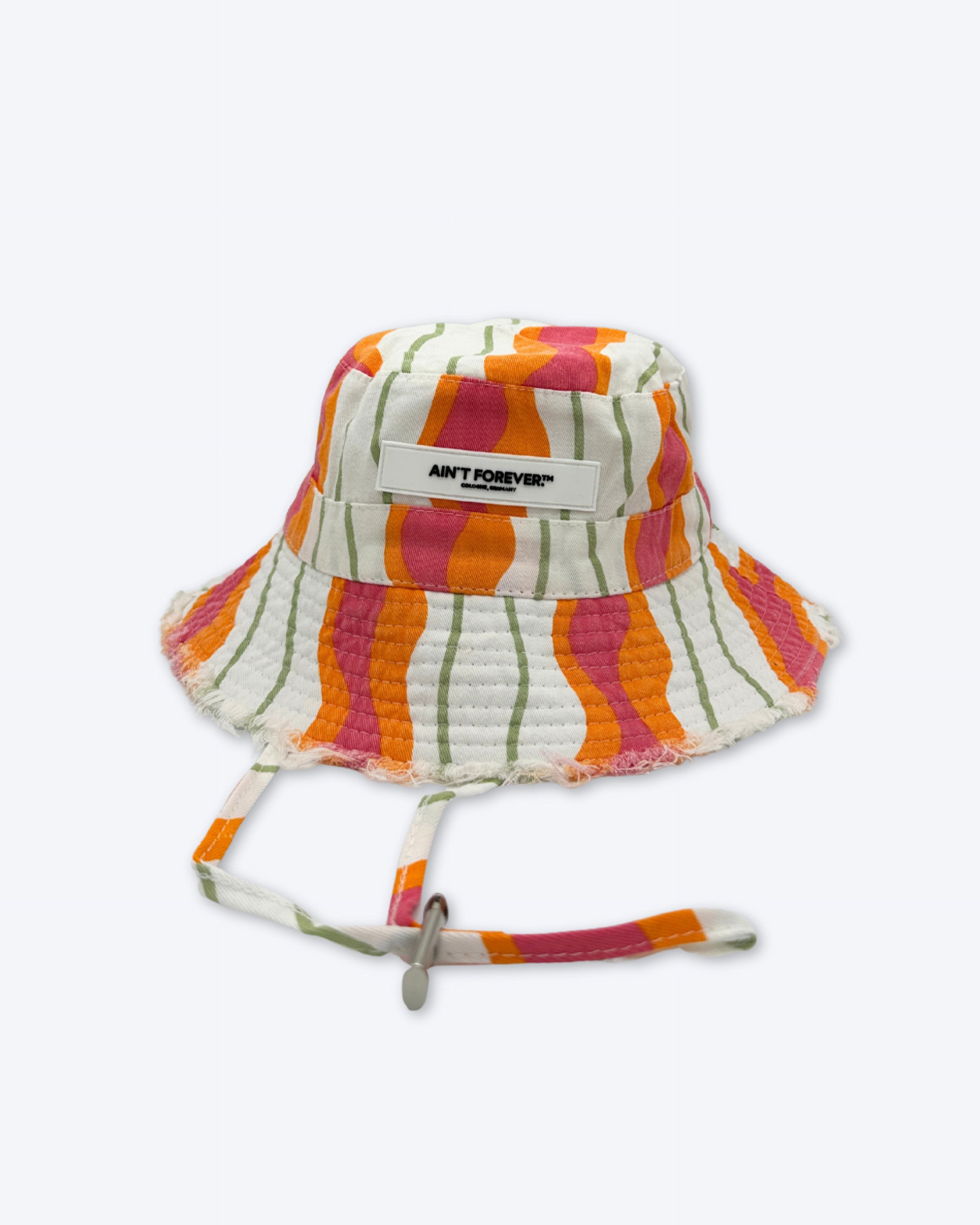 THE ESSENTIAL BUCKET HAT (BEIGE / ORANGE / DARK PINK)