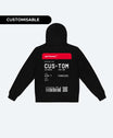 THE BOARDING PASS HOODIE (BLACK / RED)