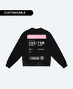 THE BOARDING PASS SWEATSHIRT (BLACK / PINK)