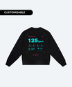 THE BPM SWEATSHIRT (BLACK / TURQUOISE / 1001TRACKLISTS)