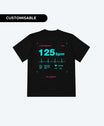 THE BPM T-SHIRT (BLACK / TURQUOISE / 1001TRACKLISTS)