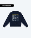 THE DEPARTURES SWEATSHIRT (NAVY / YELLOW)