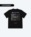 THE DEPARTURES T-SHIRT (BLACK / LAVENDER)