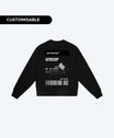 THE SKI PASS SWEATSHIRT (ALL BLACK )