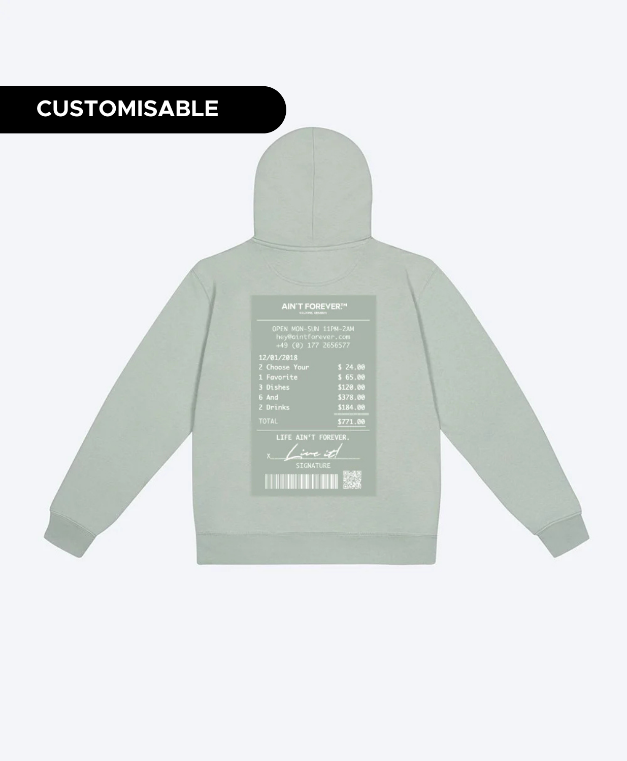 THE NIGHT OUT HOODIE (ALOE/ALOE)