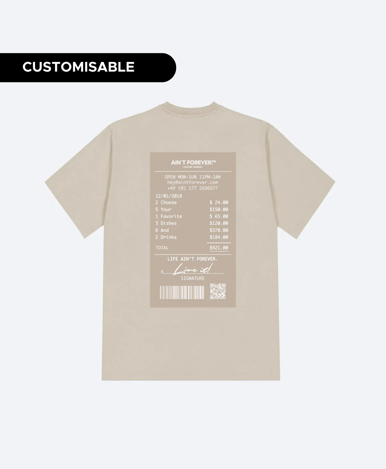 THE NIGHT OUT T-SHIRT (DESERT DUST/DESERT DUST)