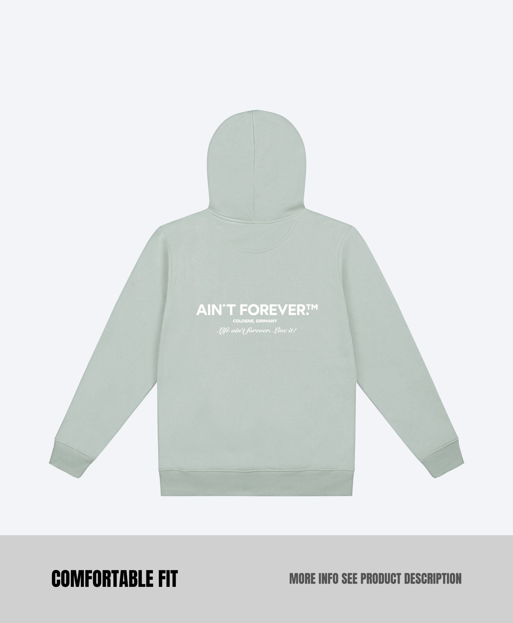 THE LIVE IT! HOODIE (ALOE / WHITE)