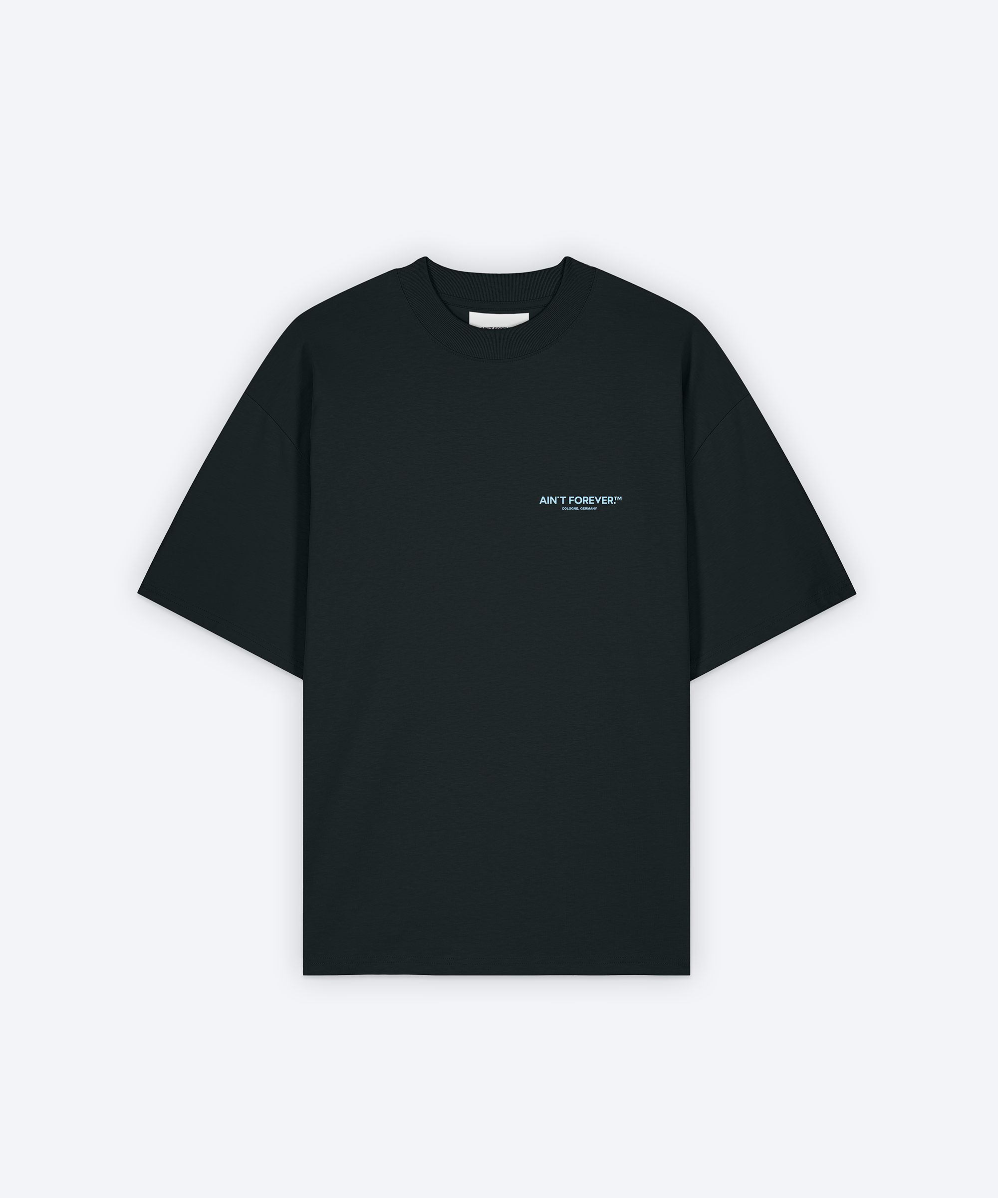 THE ESSENTIAL T-SHIRT (BLACK/LIGHT BLUE)