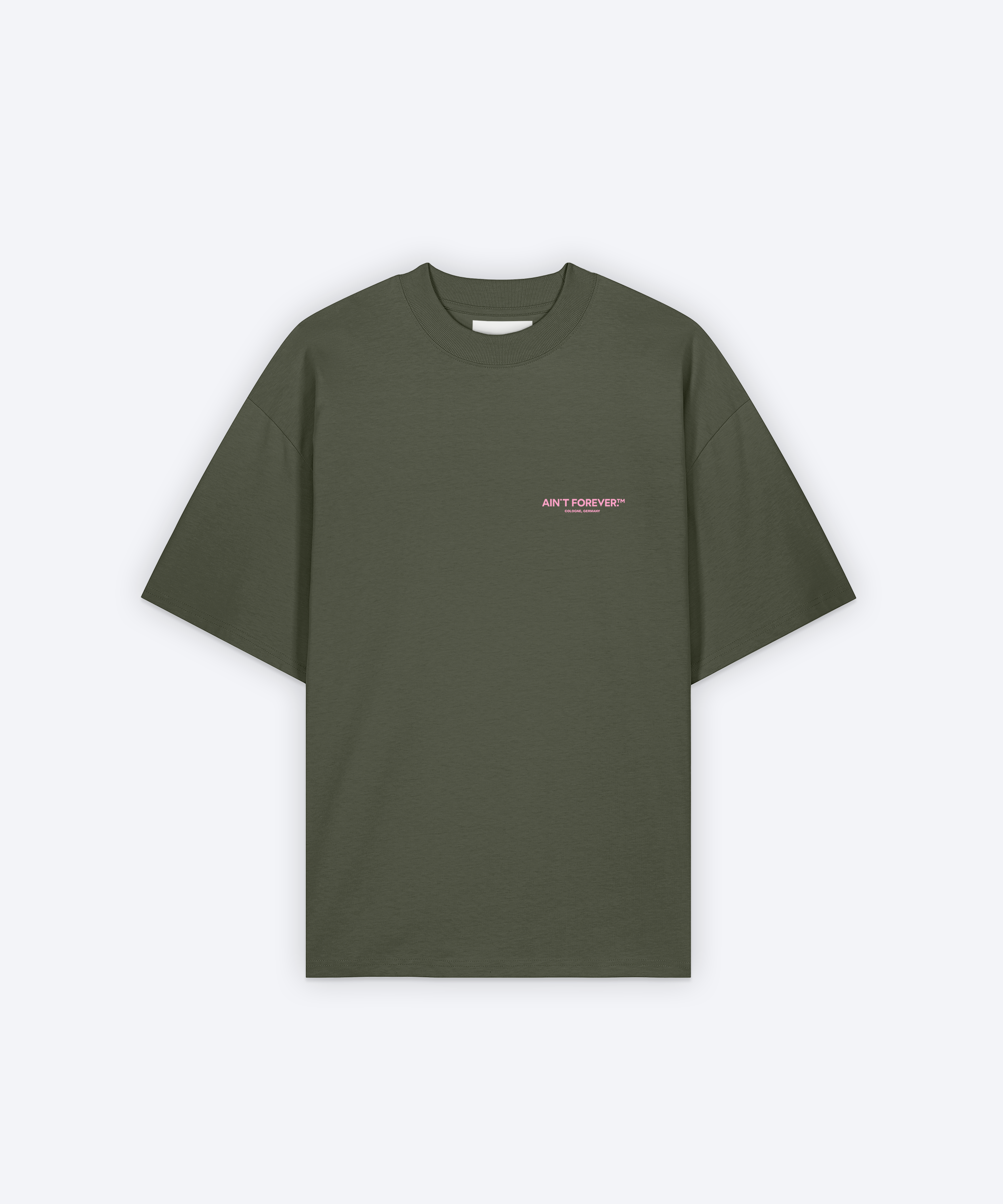 THE ESSENTIAL T-SHIRT (KHAKI/PINK)