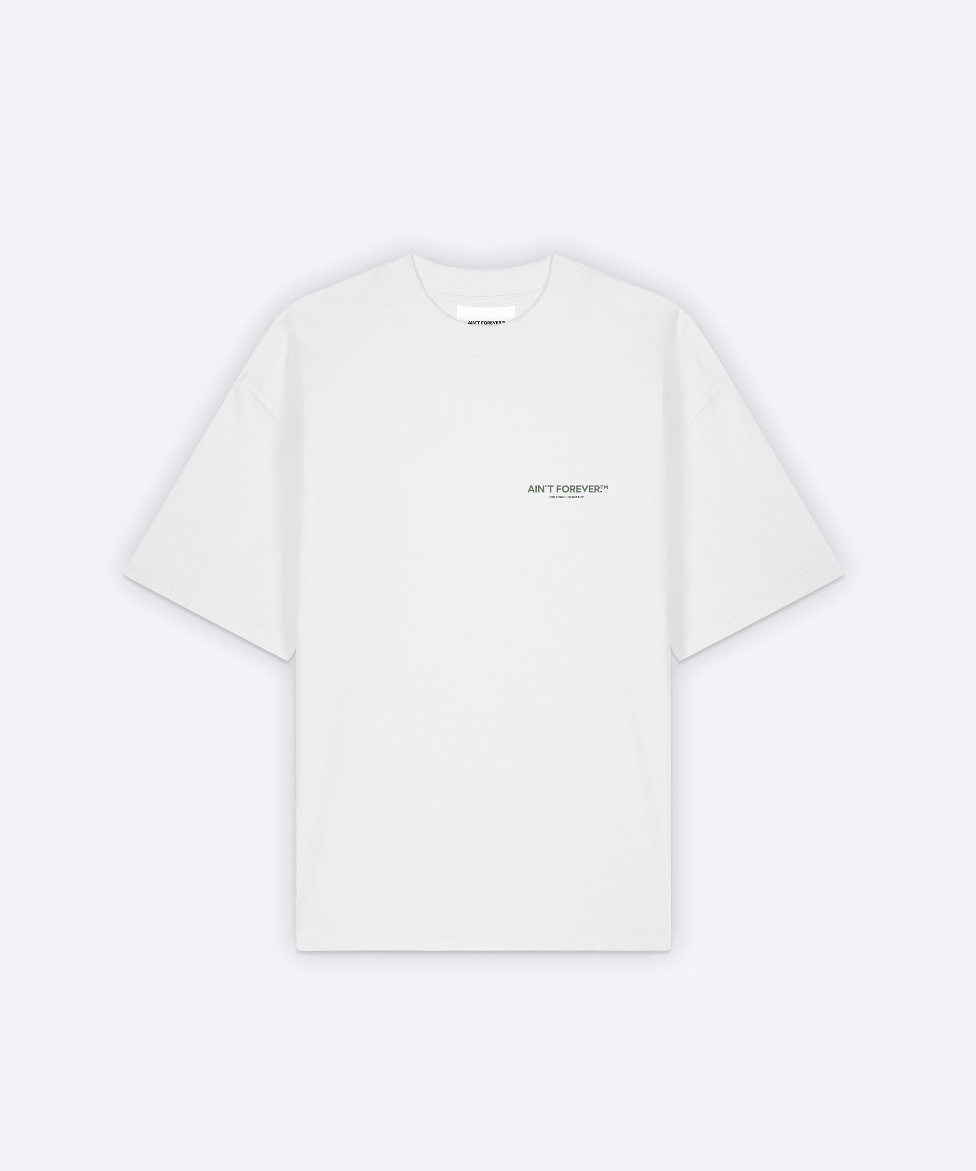 THE ESSENTIAL T-SHIRT (WHITE/OLIVE)