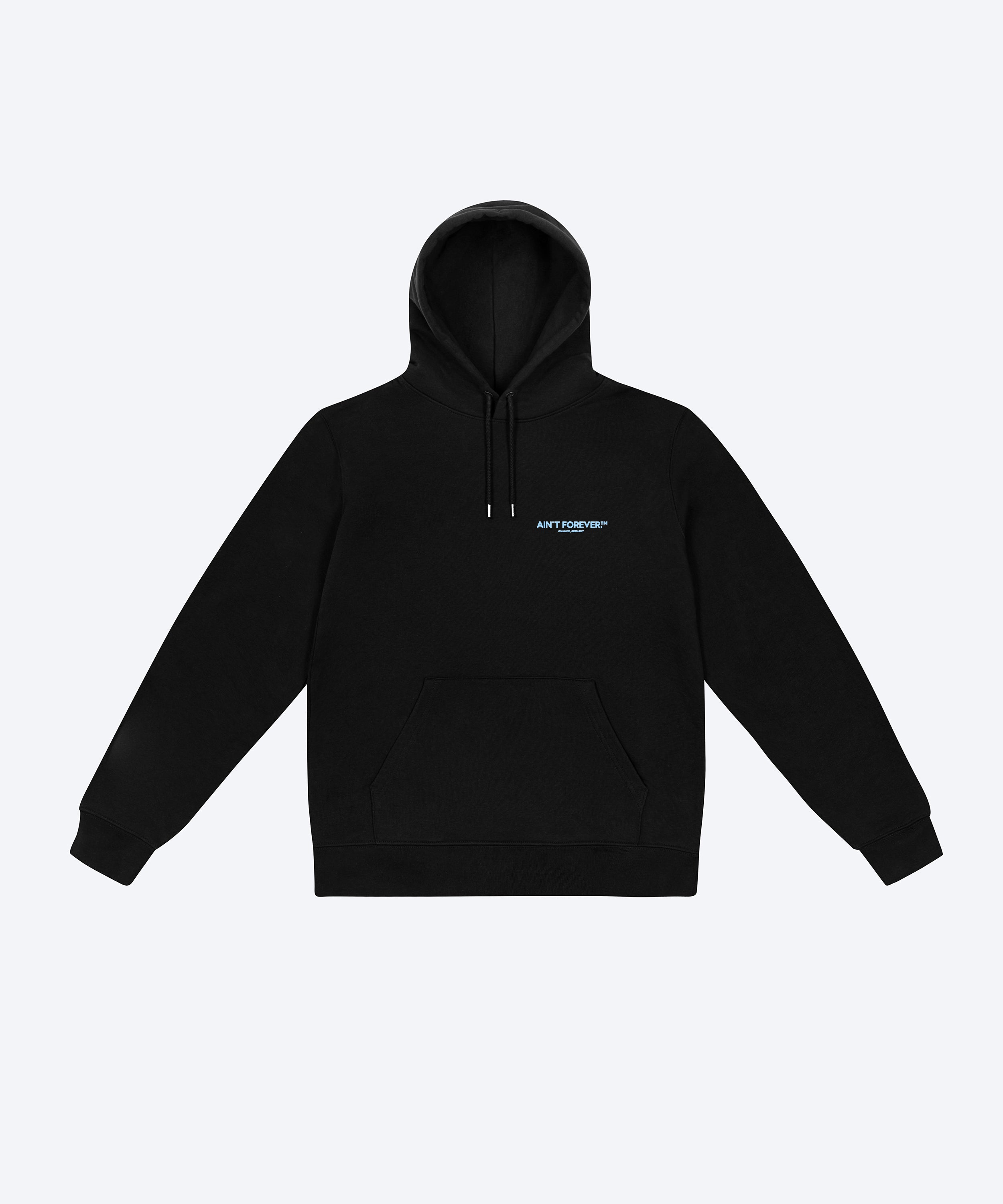 THE NIGHT OUT HOODIE (BLACK/LIGHT BLUE)