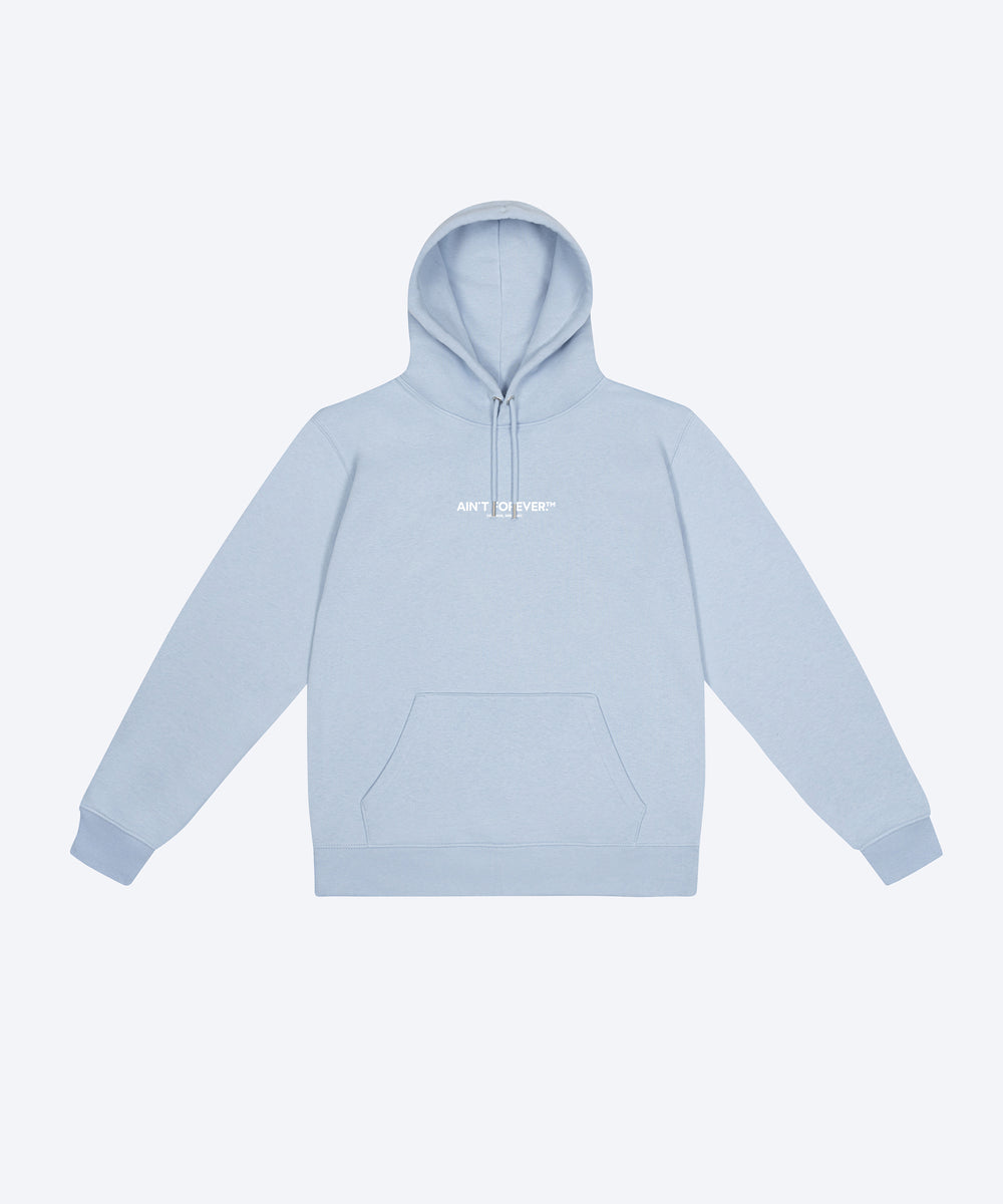 THE DEPARTURES HOODIE (CONFIGURATOR) (SKY BLUE / WHITE) – ain't forever.