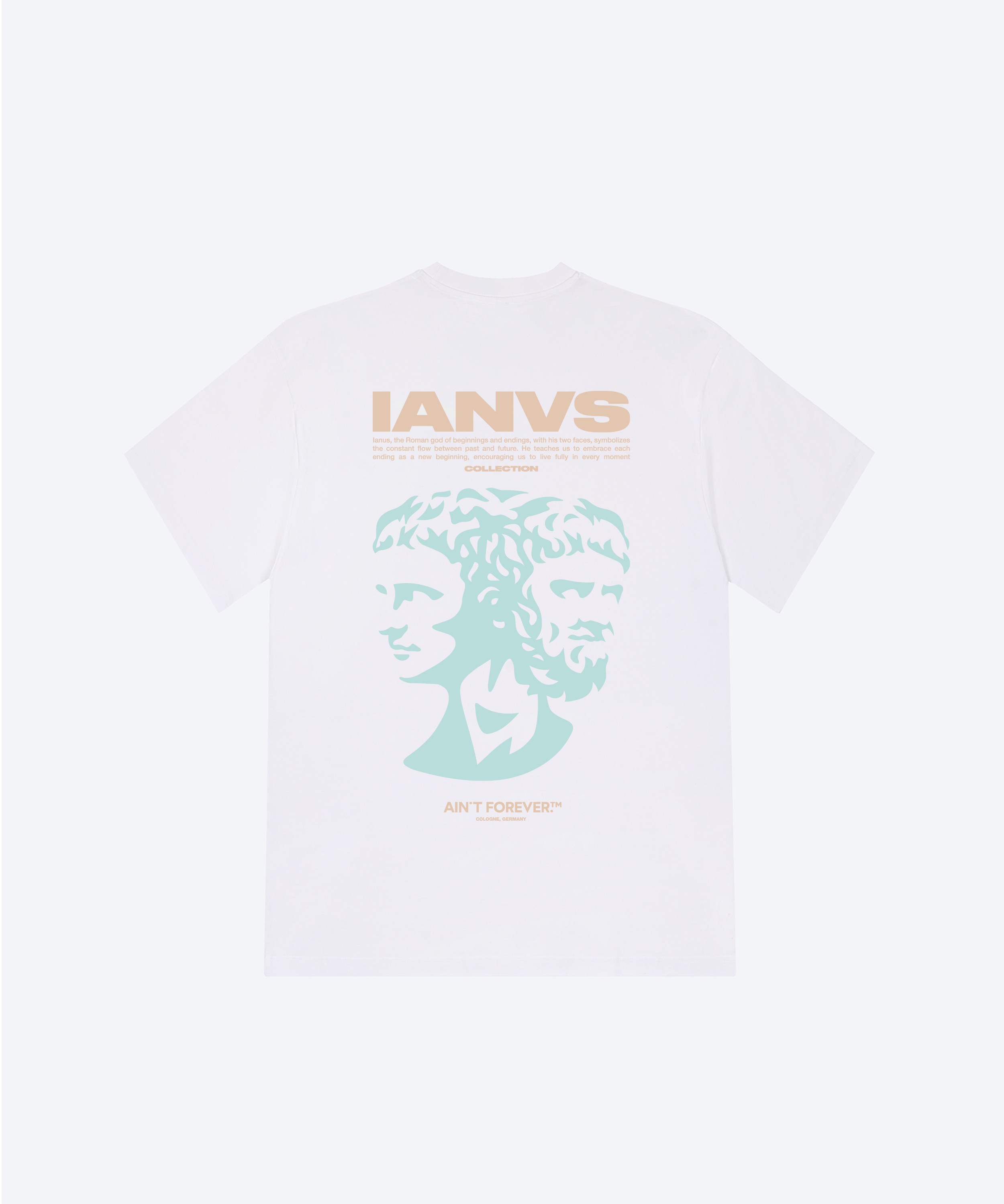 THE IANVS T-SHIRT (WHITE/BEIGE/MINT)