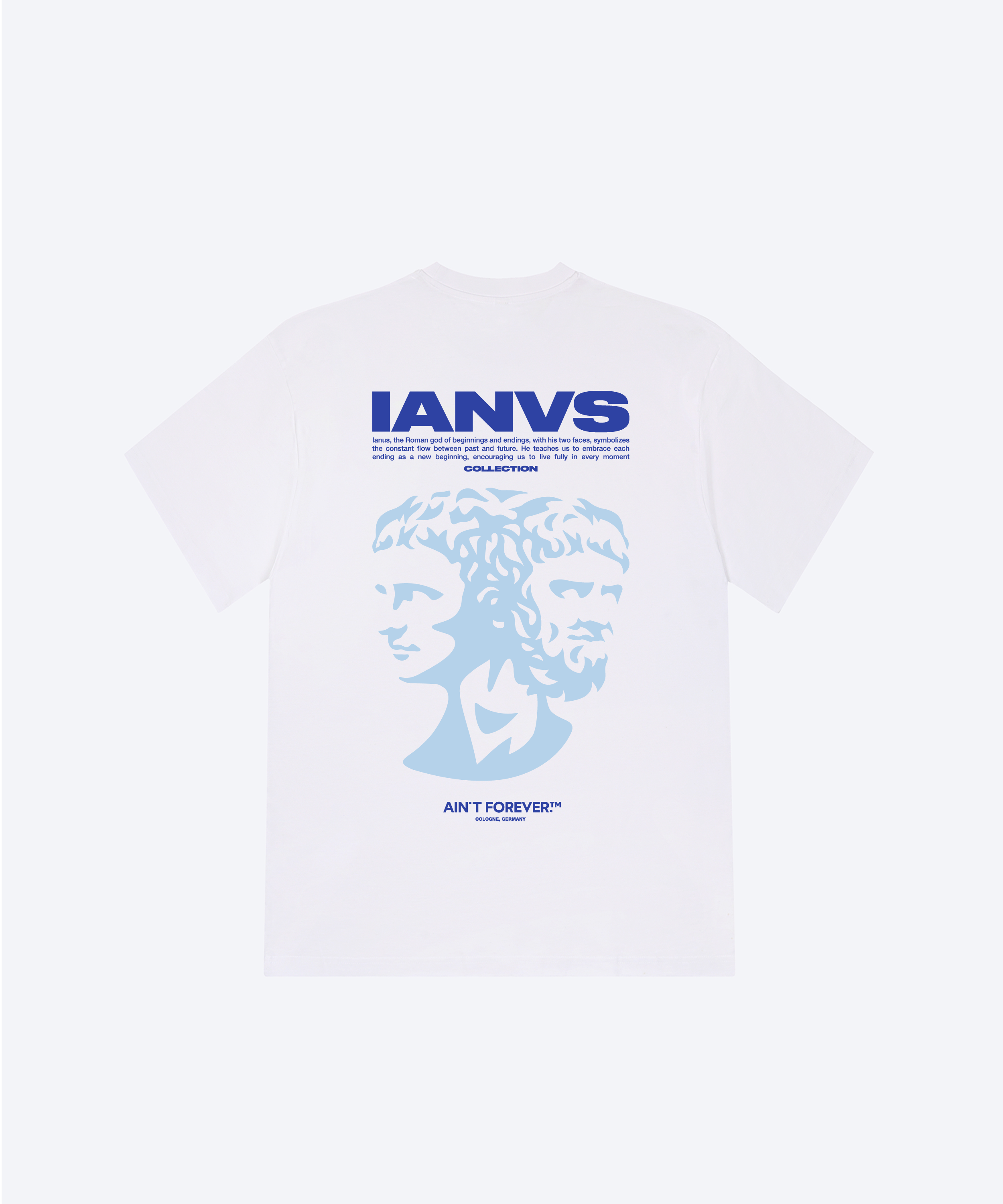 THE IANVS T-SHIRT (WHITE/BLUE/LIGHTBLUE)