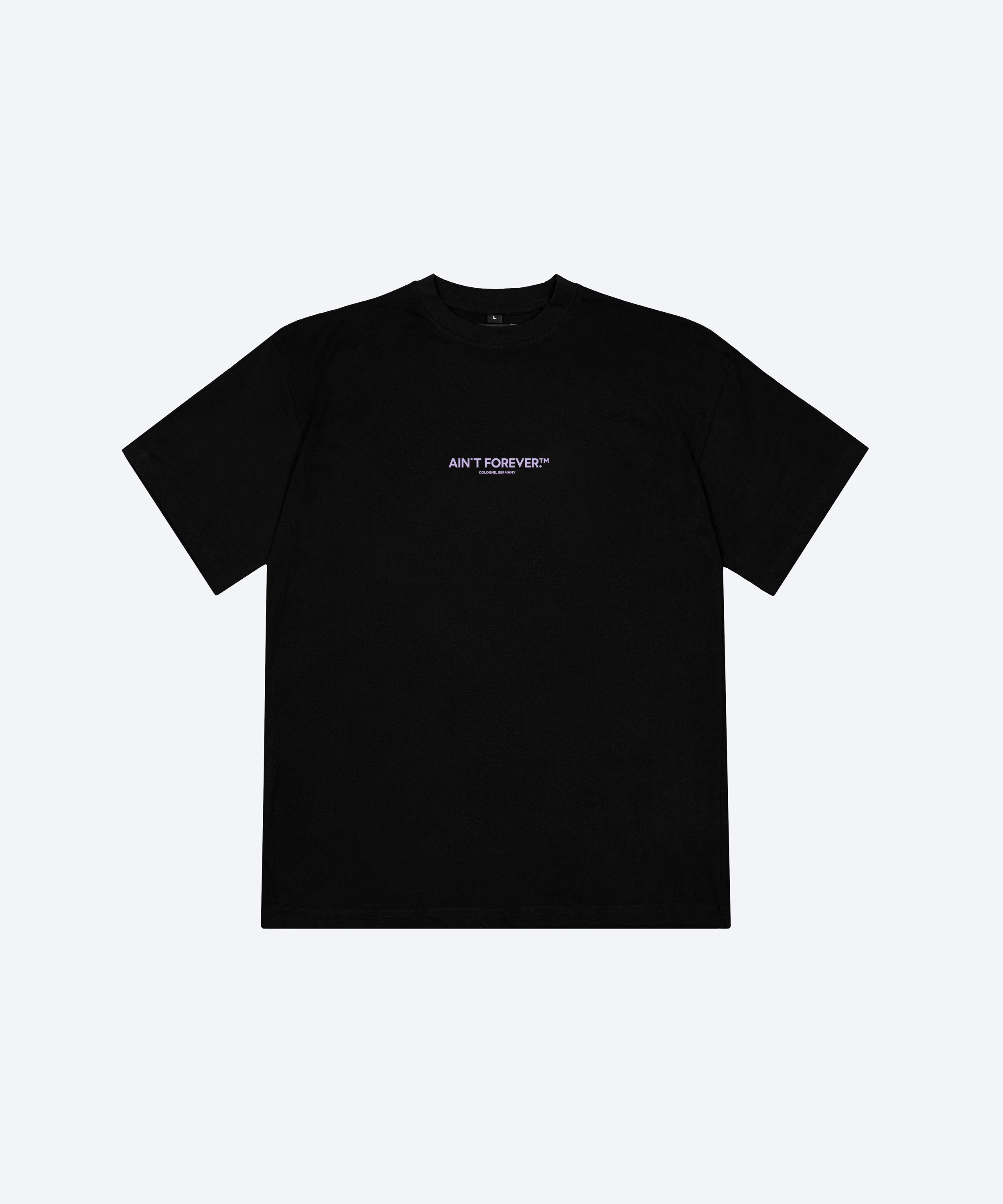 THE DEPARTURES T-SHIRT (BLACK / LAVENDER)